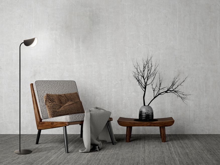 Напольный светильник (торшер) Maytoni MOD126FL-01B Maytoni Mollis Черный