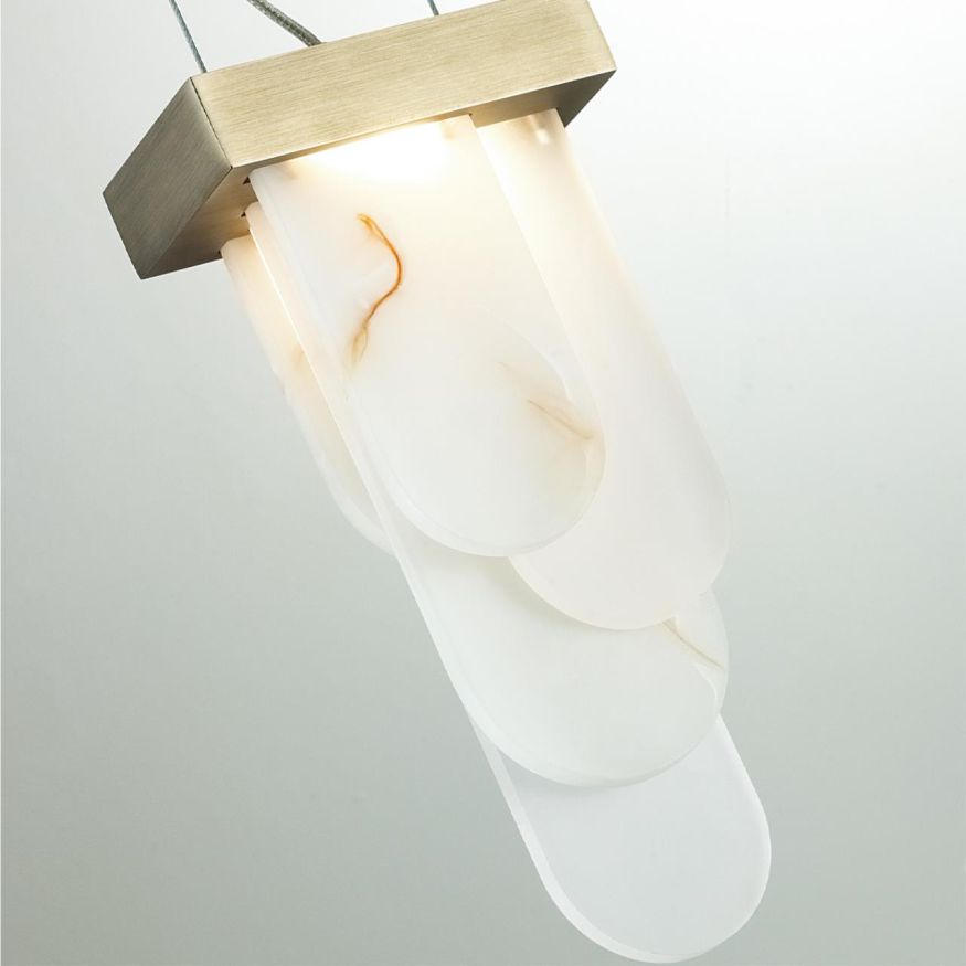 Подвес ODEON LIGHT EXCLUSIVE 5437/12L FOROS бронзовый &quot;брашинг&quot;/металл/смола под алебастр/акрил