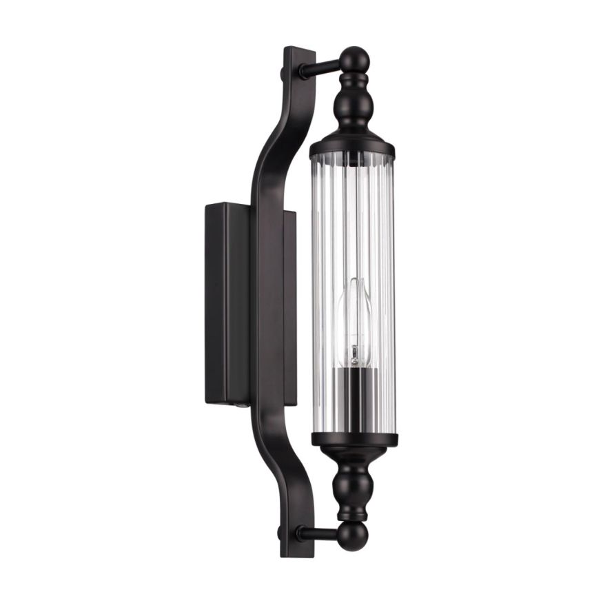 Настенный светильник ODEON LIGHT 4941/1W TOLERO черный/прозрачный/стекло