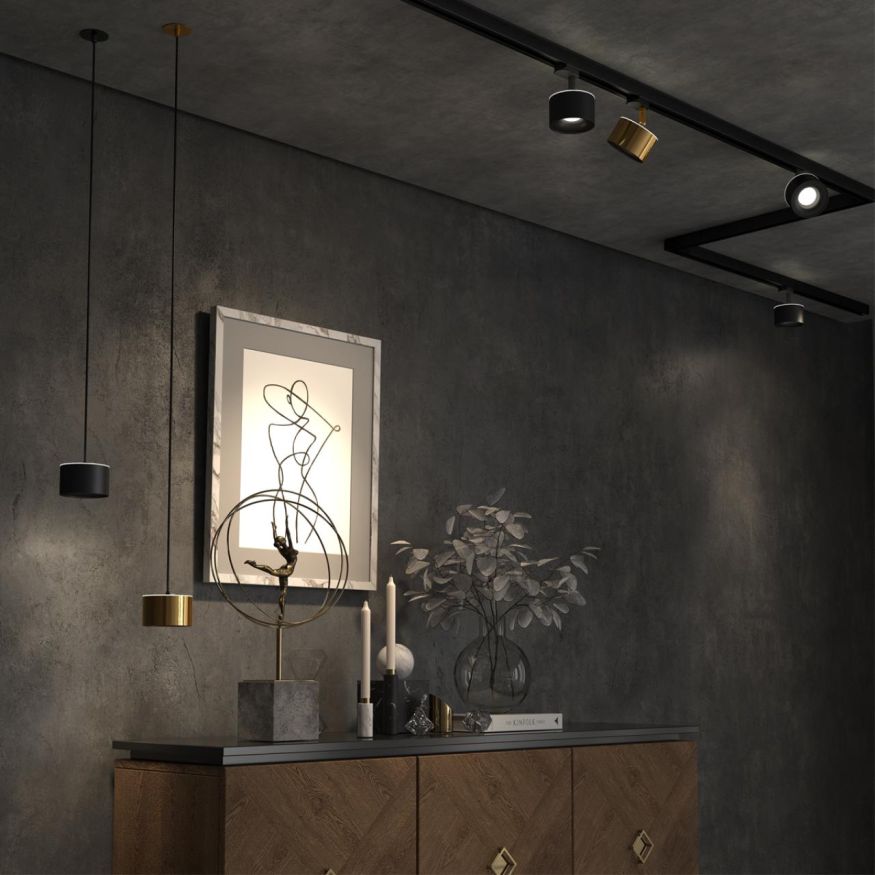 Светильник трехфазный трековый светодиодный с переключателем цветовой температуры NOVOTECH 358977 GIRO черный