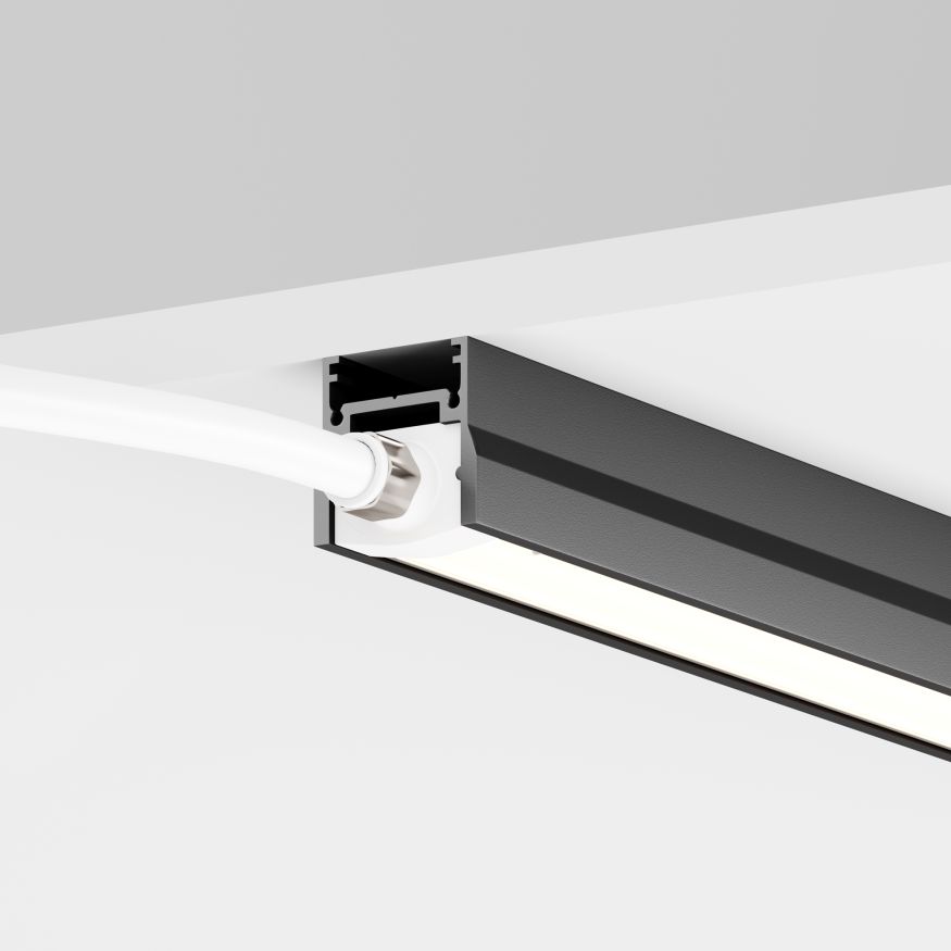 Токоведущий светильник для уличной трековой систем Outdoor O-TR001-LL-L20W3K MAYTONI Токоведущий светильник для уличной трековой системы Elasity IP Белый