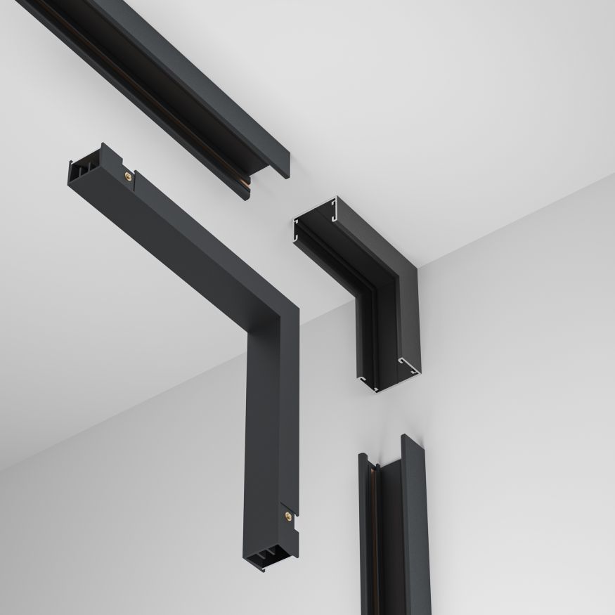 Комплектующие для систем освещения с токоведущими элементами Technical TRA172ICPC-1B MAYTONI Accessories for tracks Basity Черный