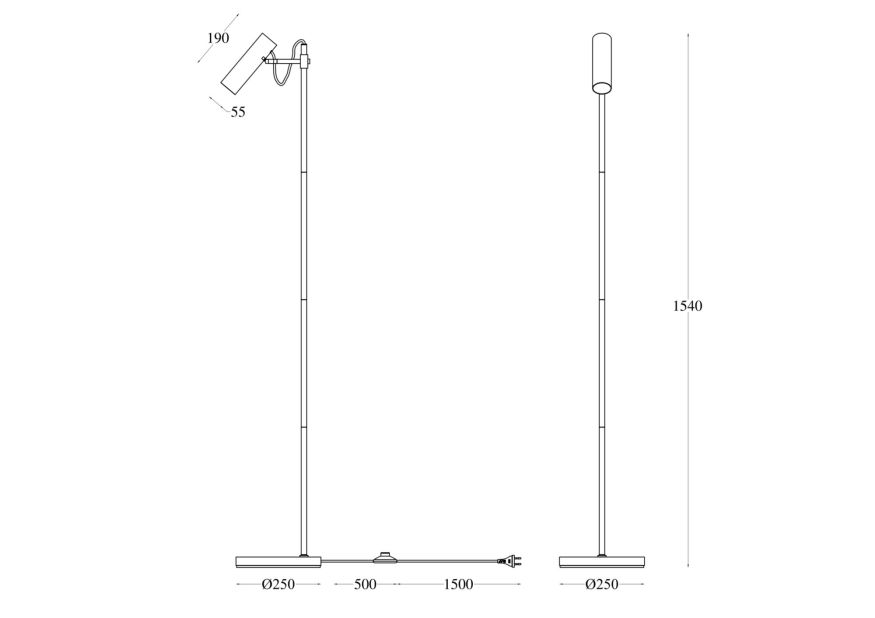 Напольный светильник (торшер) Maytoni MOD129FL-01W Maytoni Bansky Белый