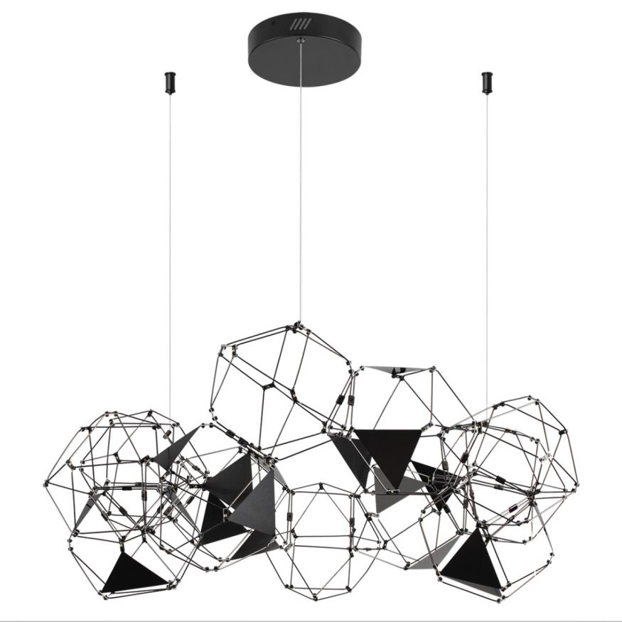Люстра ODEON LIGHT 5087/56L TRELLIS черный хром