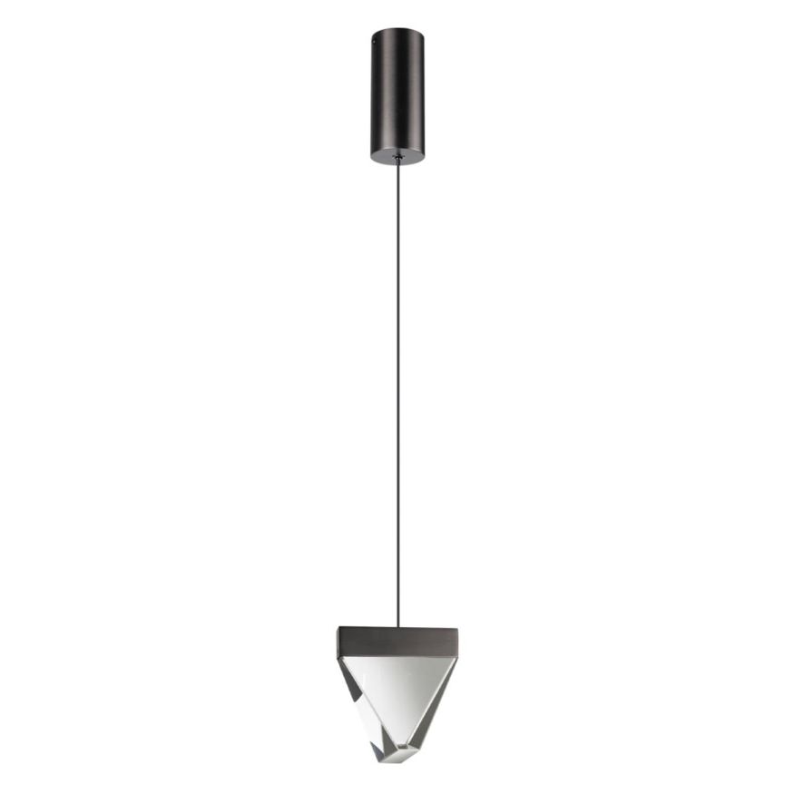 Подвесные ODEON LIGHT 6677/5L RAY брашированный черный/прозрачный