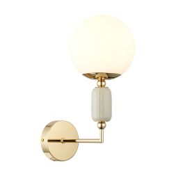 Светильник настенный LUMION 6580/1W VIVIEN французское золото, серый, белый