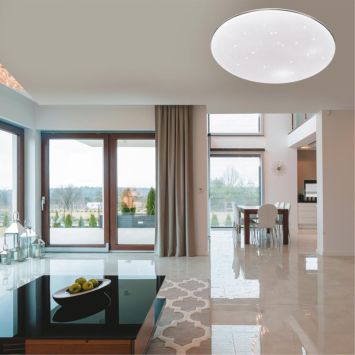 Настенно-потолочный светильник SONEX 2052/CL ABASI белый/хром