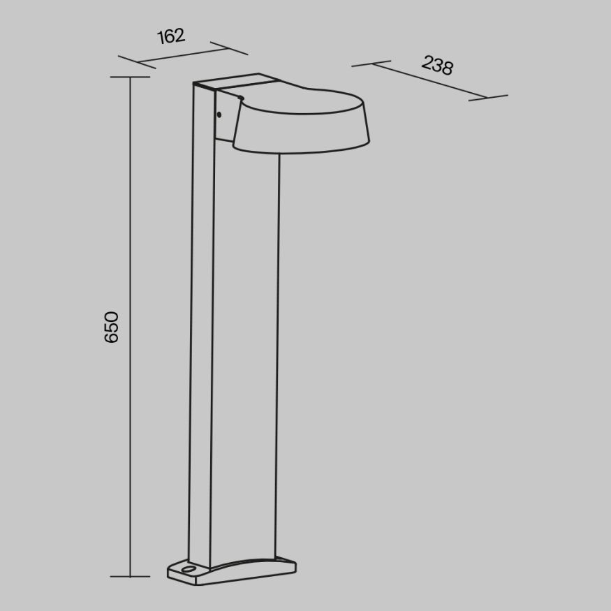 Ландшафтный светильник Outdoor O443FL-L12GF3K MAYTONI Share Графит