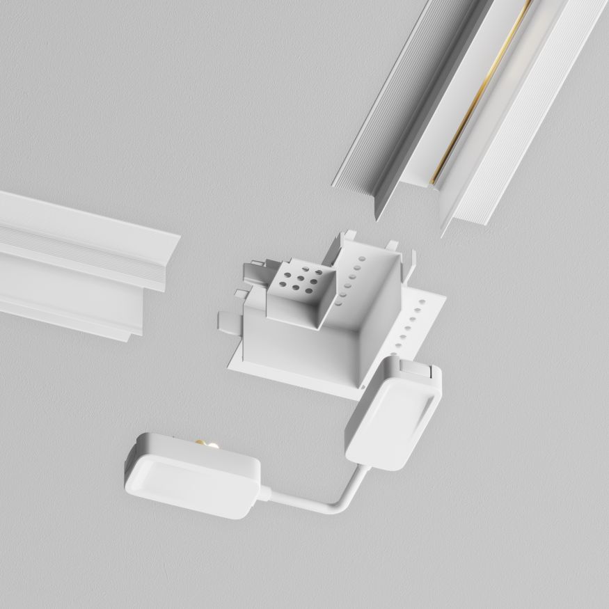 Комплектующие для встраиваемой трековой системы Technical TRA084CL-12W MAYTONI Accessories for tracks Radity Белый
