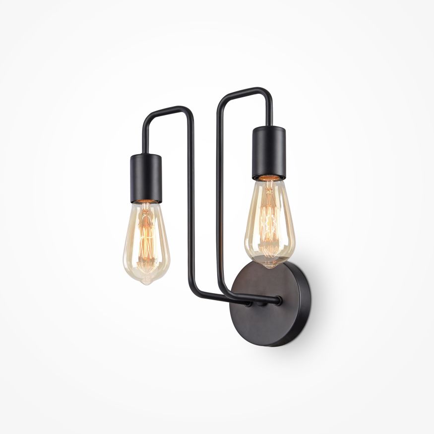 Настенный светильник (бра) Maytoni T532WL-02B Maytoni Gilbert Черный