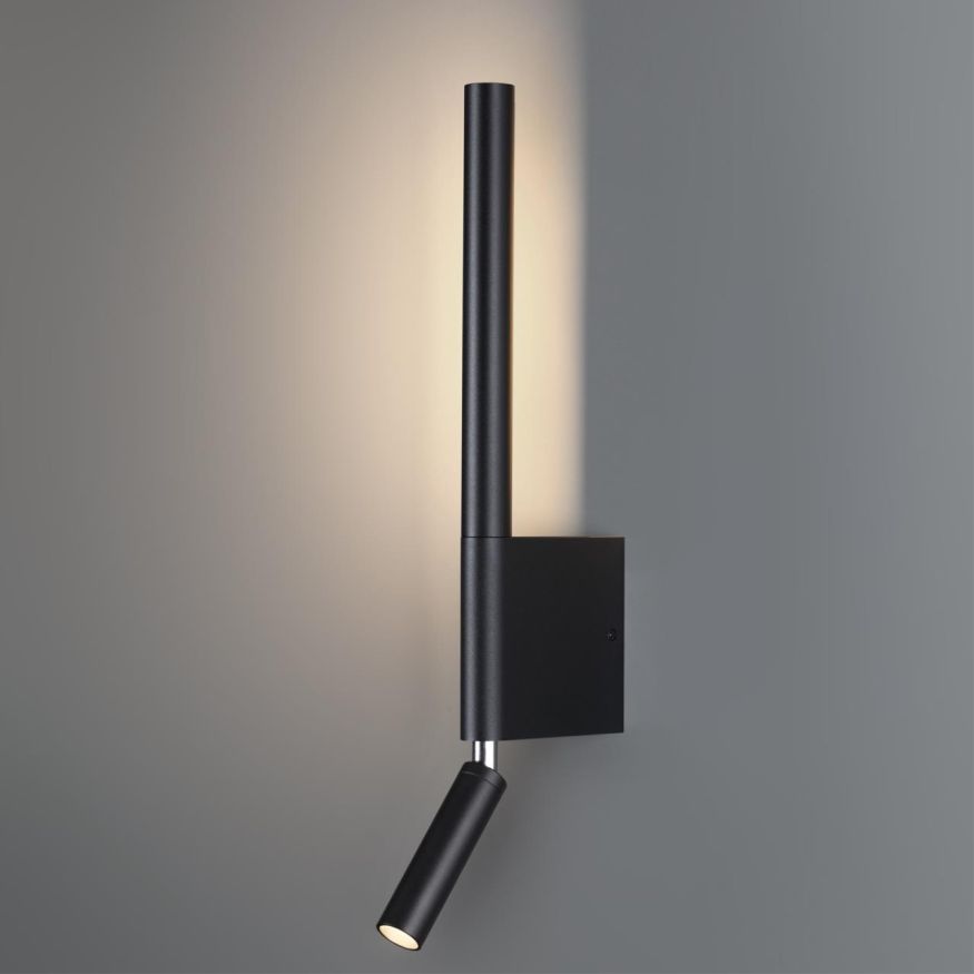 Светильник настенный светодиодный с выключателем NOVOTECH 359436 FERMO черный