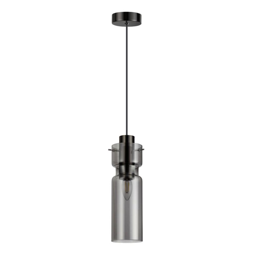 Подвес ODEON LIGHT 5057/1 SCROW черный/дымчатый