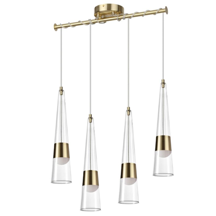 Люстра ODEON LIGHT 5043/42L LUMP глянц.золото/прозрачный