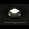 Встраиваемый светильник Technical DL032-2-01B MAYTONI Zoom Черный