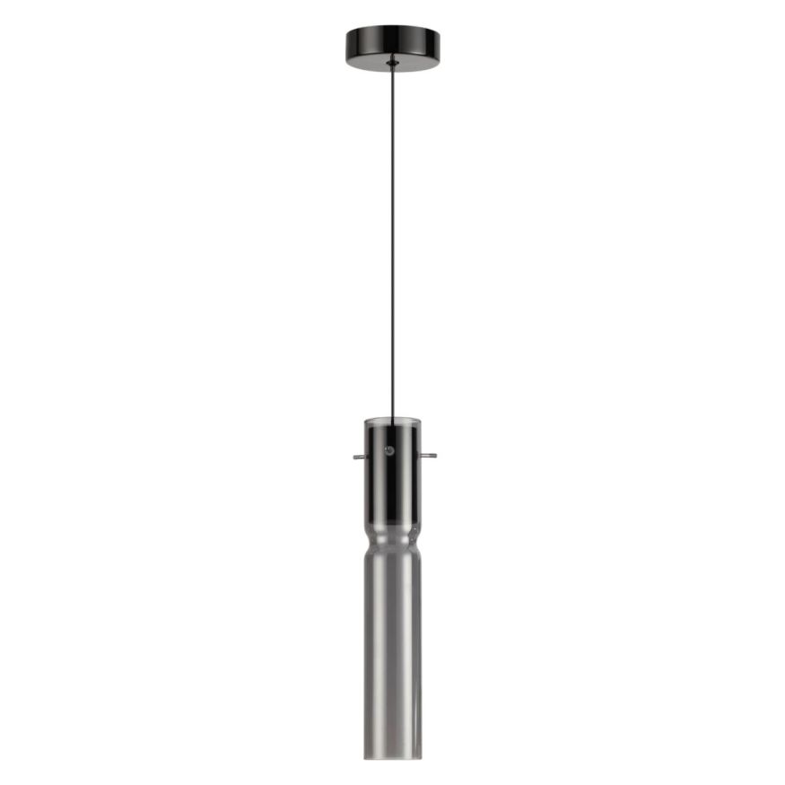 Подвес ODEON LIGHT 5058/5L SCROW черный/дымчатый