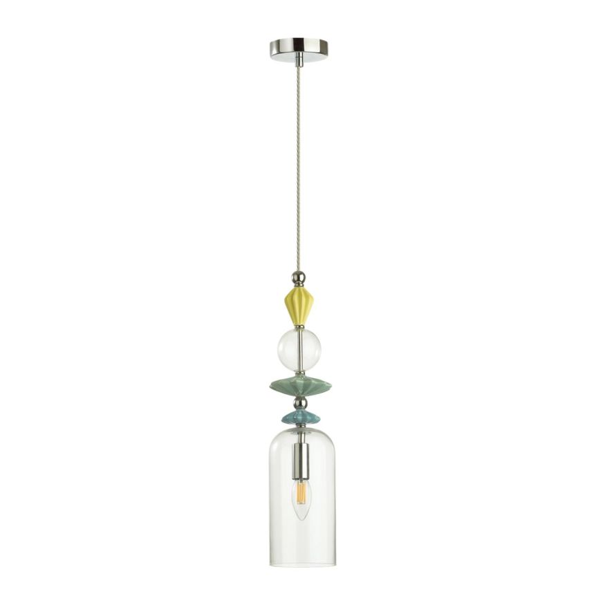 Подвес ODEON LIGHT EXCLUSIVE 4893/1 BIZET золото/раноцветн./керамика/стекло