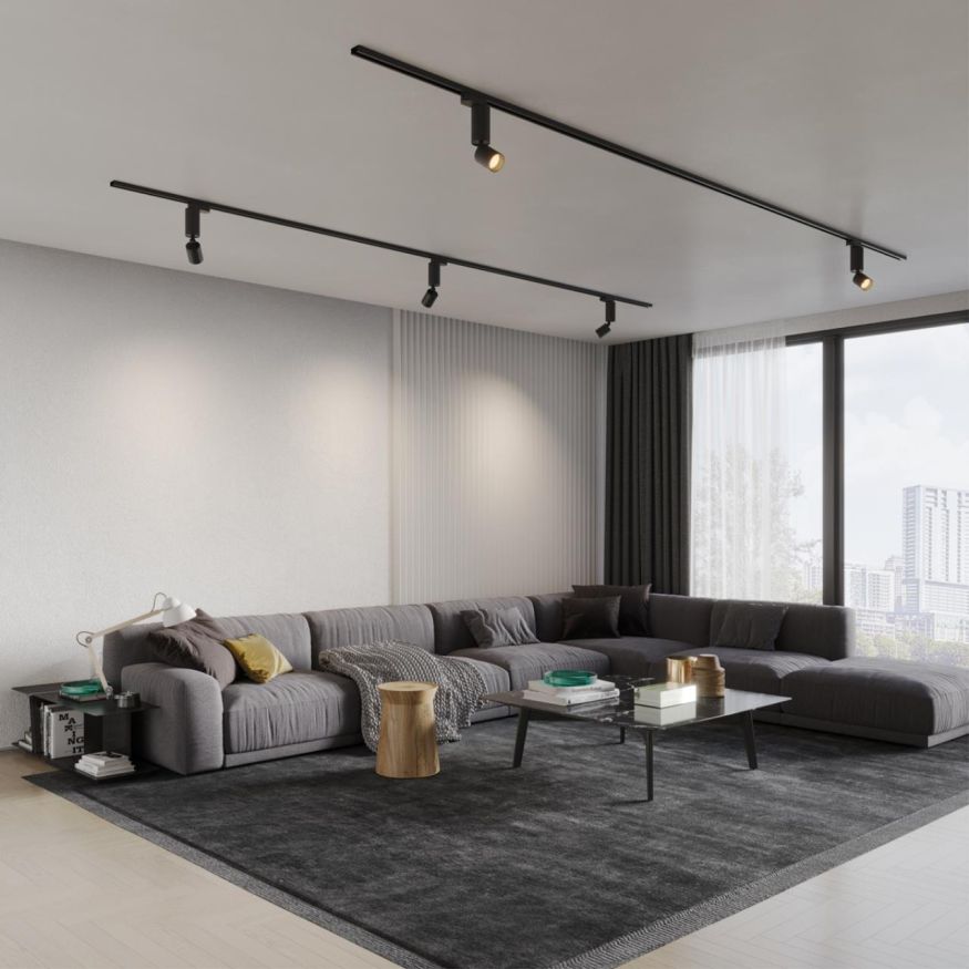 Светильник светодиодный однофазный трехжильный трековый NOVOTECH 359321 TUBO черный