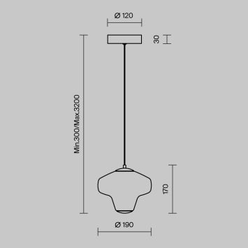 Подвесной светильник Maytoni MOD359PL-L6BS3K1 Maytoni Sirocco Латунь
