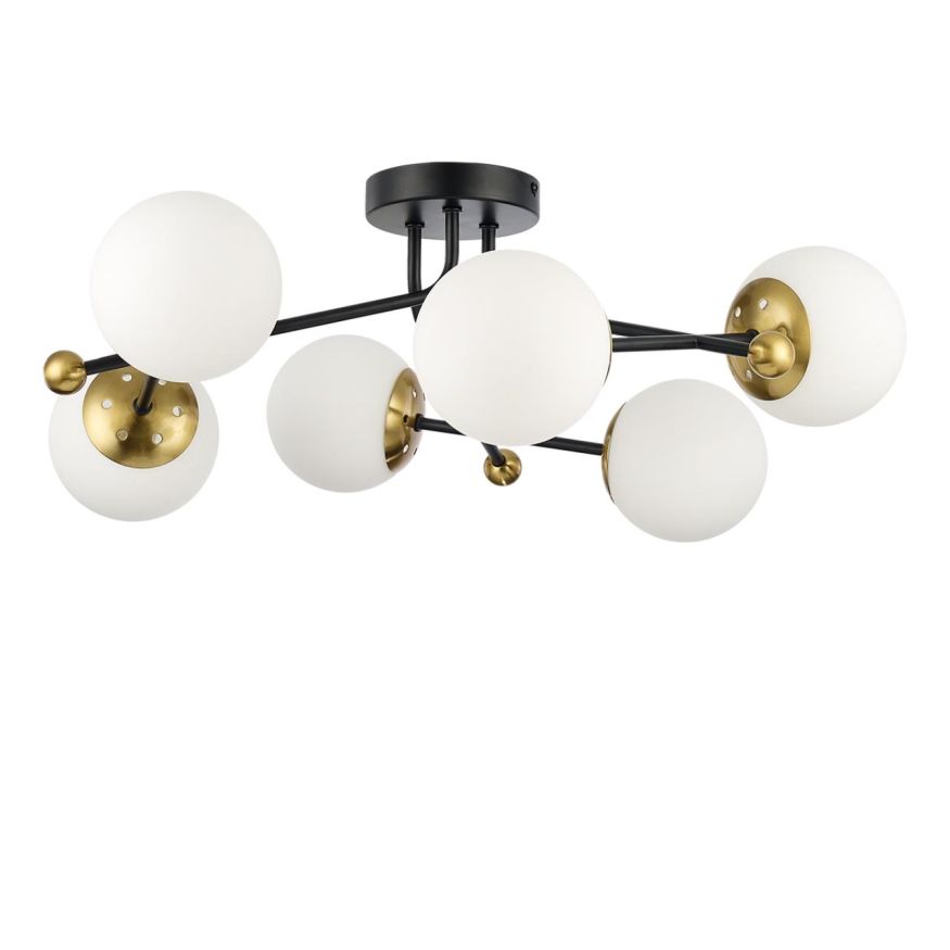 Люстра потолочная LUMION 6581/6C MELODY черный, золотой