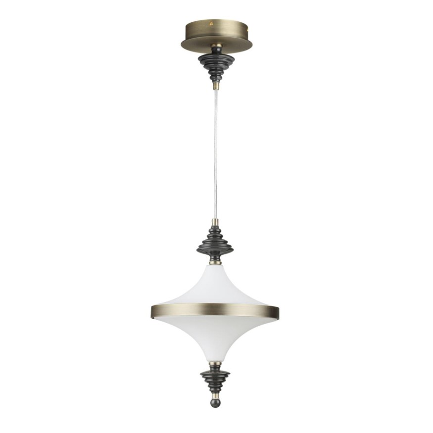 Подвес ODEON LIGHT EXCLUSIVE 5404/23L ULA брашированный бронзовый/белый