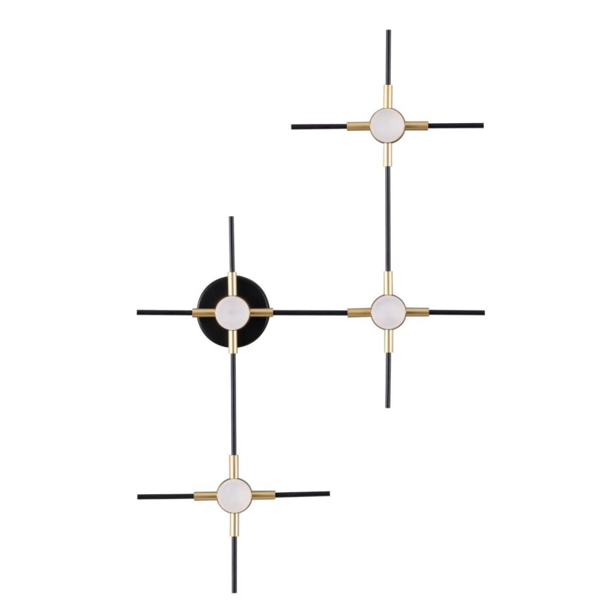 Настенный светильник ODEON LIGHT 3906/14WL COSTELLA золотистый/черный