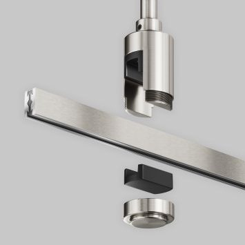 Комплектующие для систем освещения с токоведущими элементами Technical TRA158C-B1-PT MAYTONI Accessories for tracks Flarity Платина