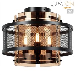 Потолочный светильник LUMION 8007/3C Zarina черный, золотой