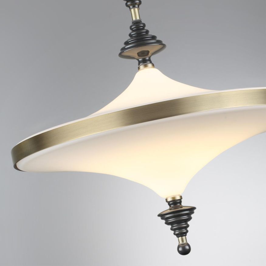 Люстра потолочная ODEON LIGHT EXCLUSIVE 5404/43CL ULA брашированный бронзовый/белый