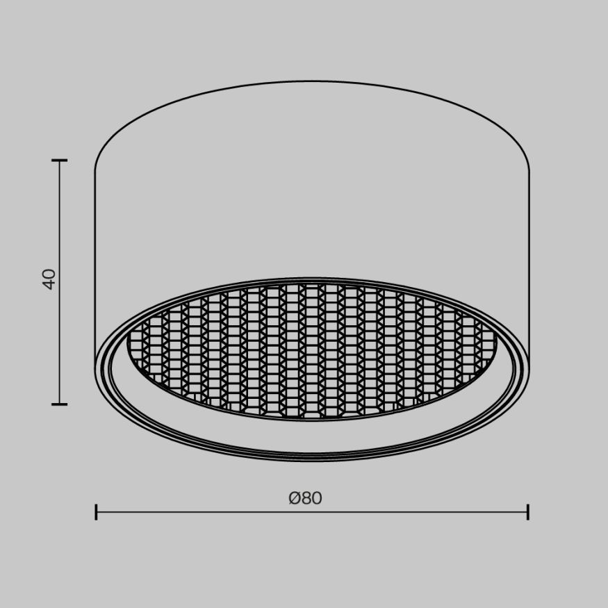 Потолочный светильник Technical C122CL-L7-3K-W MAYTONI Glare Белый