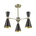 Люстра потолочная LUMION 3662/3C QUINN античная бронза/матовый черный