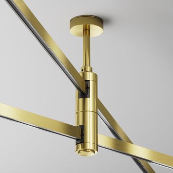 Комплектующие для систем освещения с токоведущими элементами Technical TRA156C-D1-BS MAYTONI Accessories for tracks Flarity Латунь