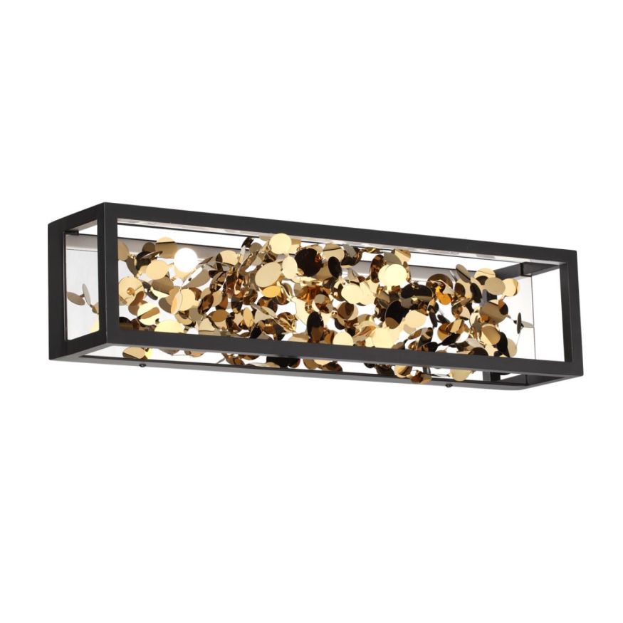 Настенный светильник ODEON LIGHT 5065/17WL BILD матовый черный/золотой