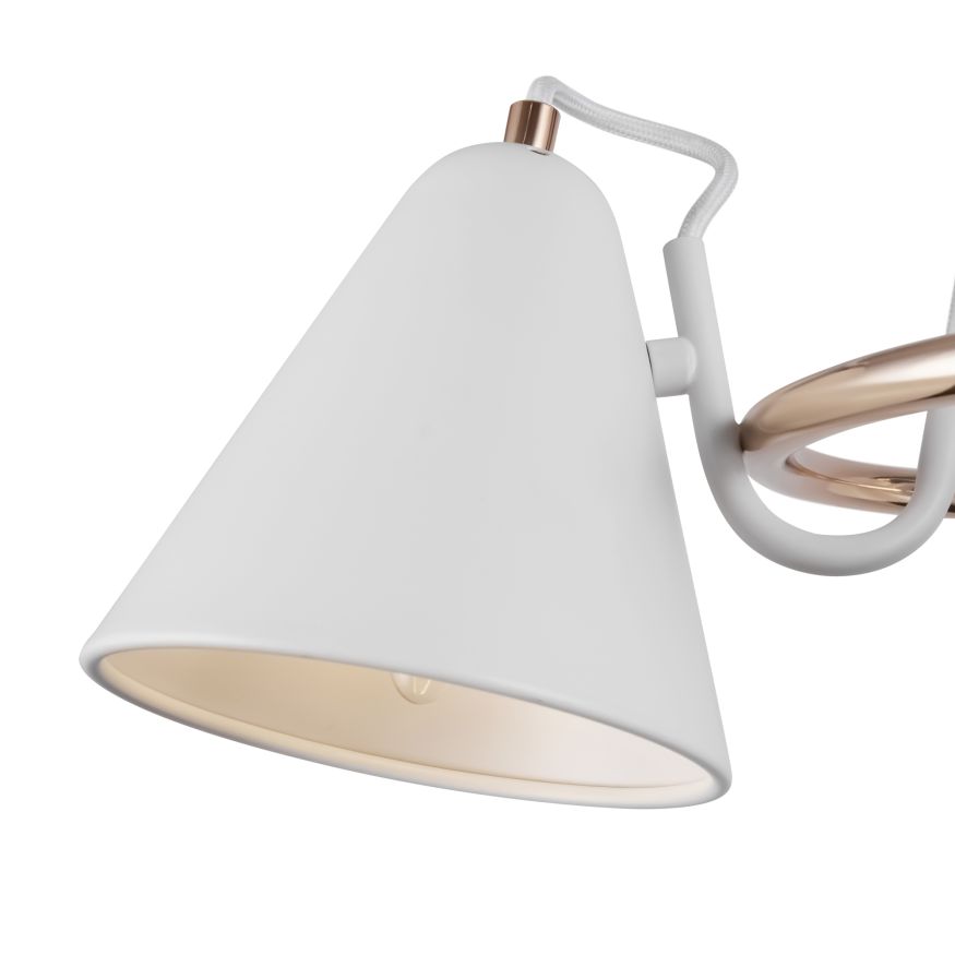 Подвесной светильник Freya FR8001PL-03WG Freya Falke Market Белый с Золотом