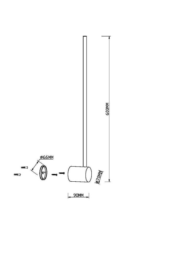 Настенный светильник (бра) Maytoni MOD237WL-L6BS3K Maytoni Light stick Латунь