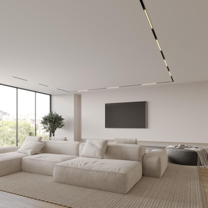 Трековый низковольтный смарт-светильник диммируемый со сменой цв.температуры, (пульт ДУ/Tuya Smart L NOVOTECH 359479 FLUM белый