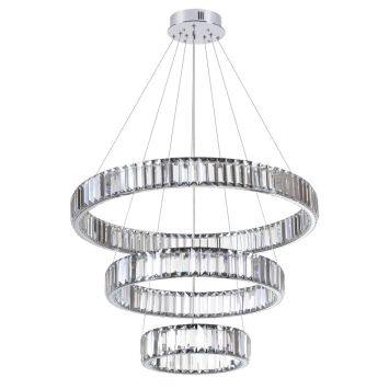 Люстра ODEON LIGHT 4930/88L Vekia хром/прозрачный/металл/хрусталь