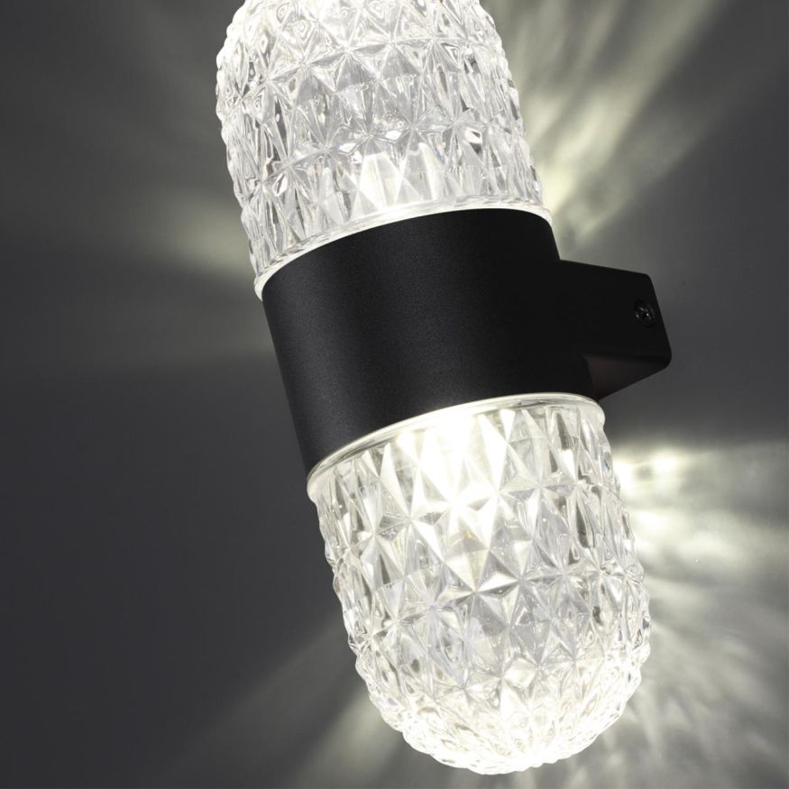 Светильник ландшафтный настенный светодиодный NOVOTECH 359296 ESTIMA черный