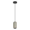 Подвес ODEON LIGHT 5053/1D OVALI черный/серый