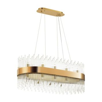 Люстра ODEON LIGHT 4722/24 FOCCO бронзовый/стекло/прозрачный