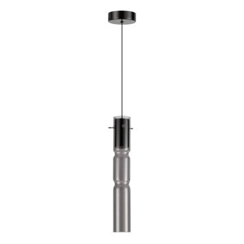 Подвес ODEON LIGHT 5059/5L SCROW черный/дымчатый