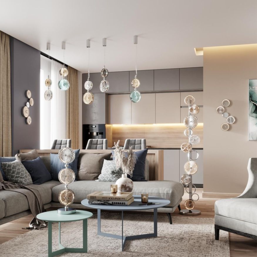 Бра ODEON LIGHT EXCLUSIVE 5416/25WL CARAMELLA хром/разноцветный