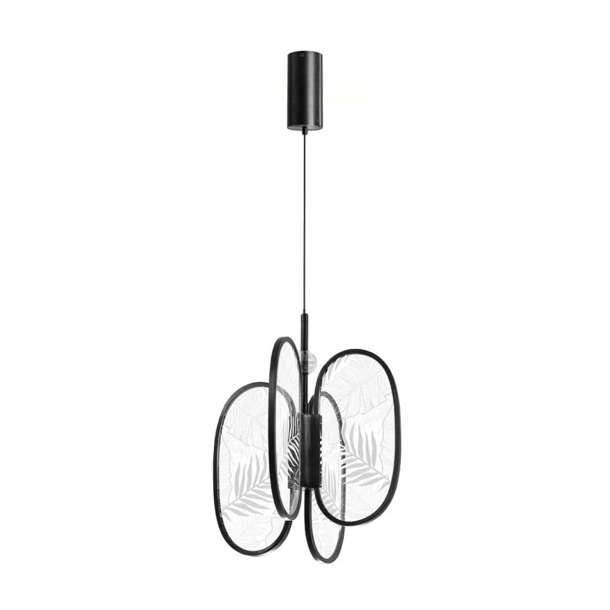 Подвесной светильник ODEON LIGHT EXCLUSIVE 6665/38L PIUMA черный