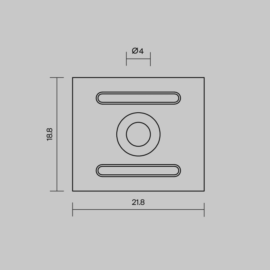 Комплектующие для профиля Led Strip 642071 MAYTONI Встраиваемый с накладным фланцем профиль Серебро