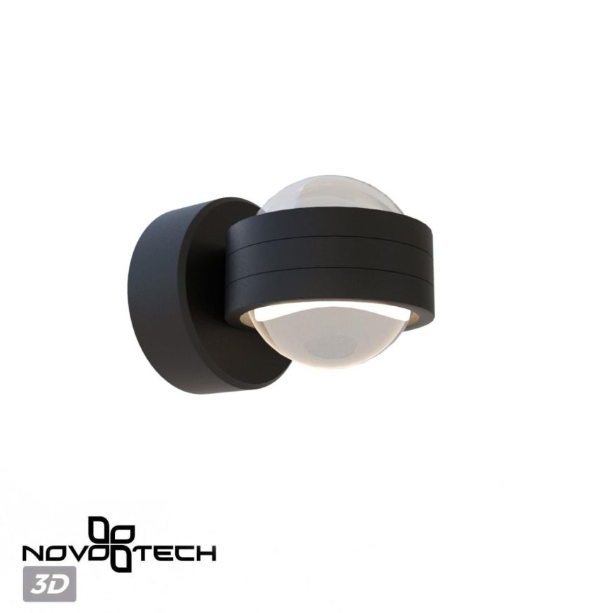 Светильник ландшафтный настенный светодиодный NOVOTECH 359304 CALLE черный