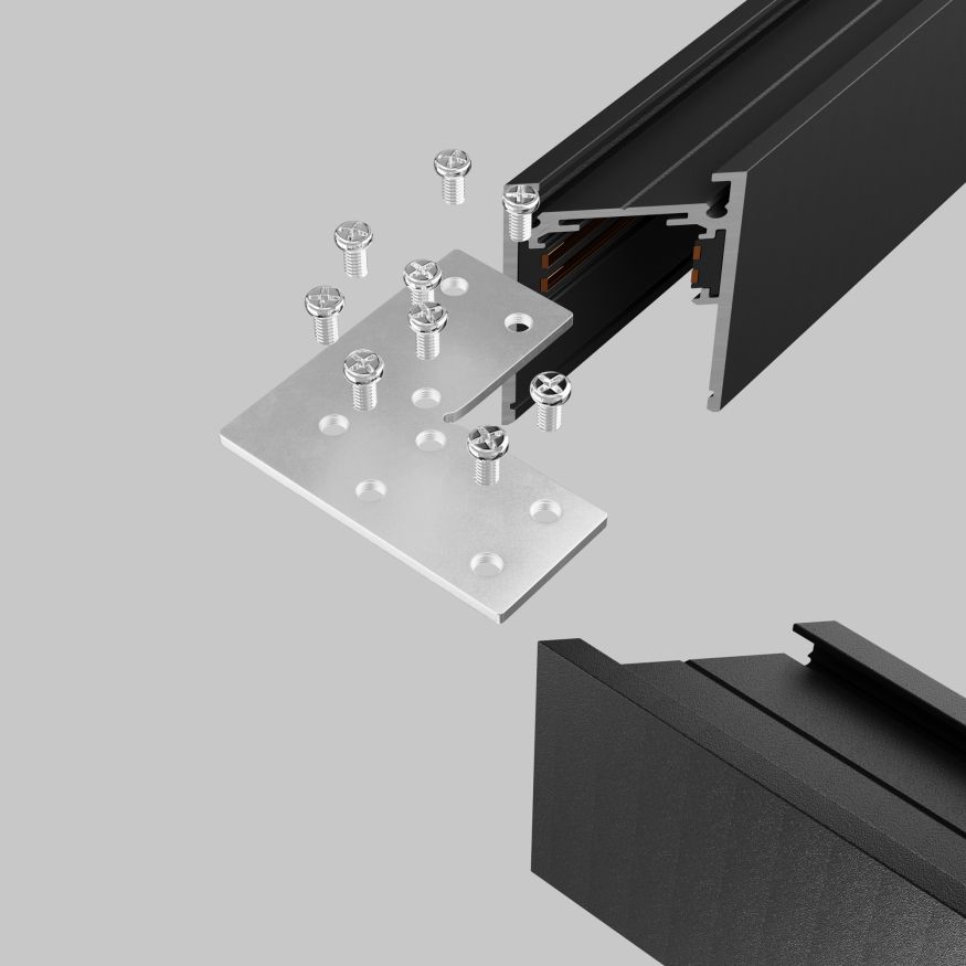 Комплектующие для накладной трековой системы Technical TRA034CL-21 MAYTONI Accessories for tracks Exility Серебро