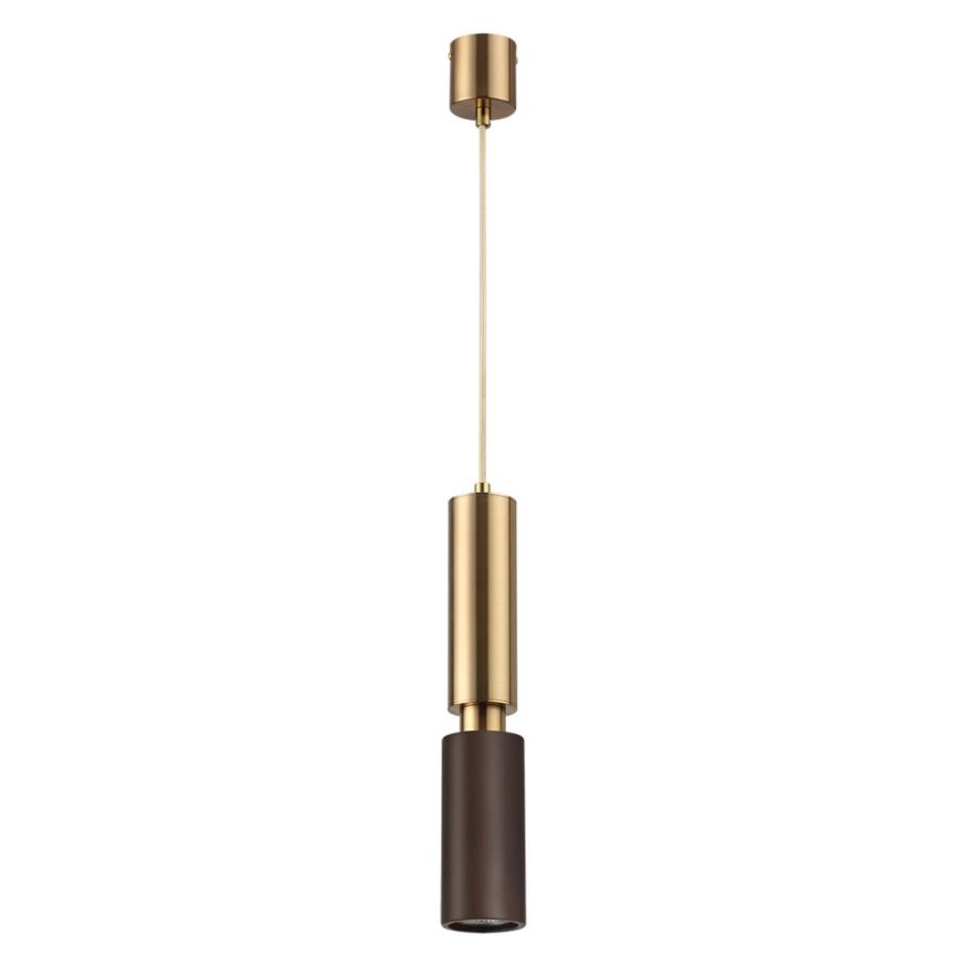 Подвесной ODEON LIGHT 7062/1A CAUCHO темное дерево/бронзовый