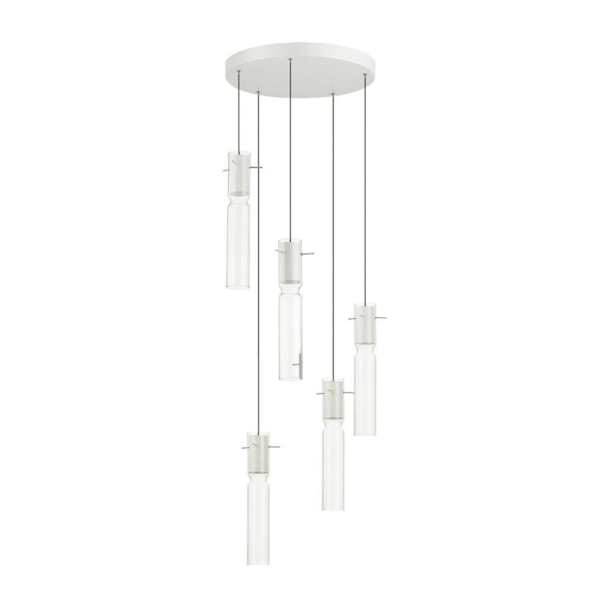 Люстра каскадная ODEON LIGHT 5058/25LB SCROW белый/прозрачный