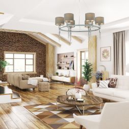 Люстра LUMION 4515/6 SANTIAGO хром, серый