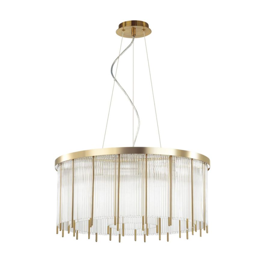 Люстра ODEON LIGHT 4788/10 YORK золото/металл/стекло