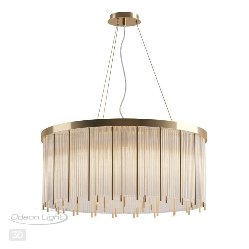 Люстра ODEON LIGHT 4788/10 YORK золото/металл/стекло
